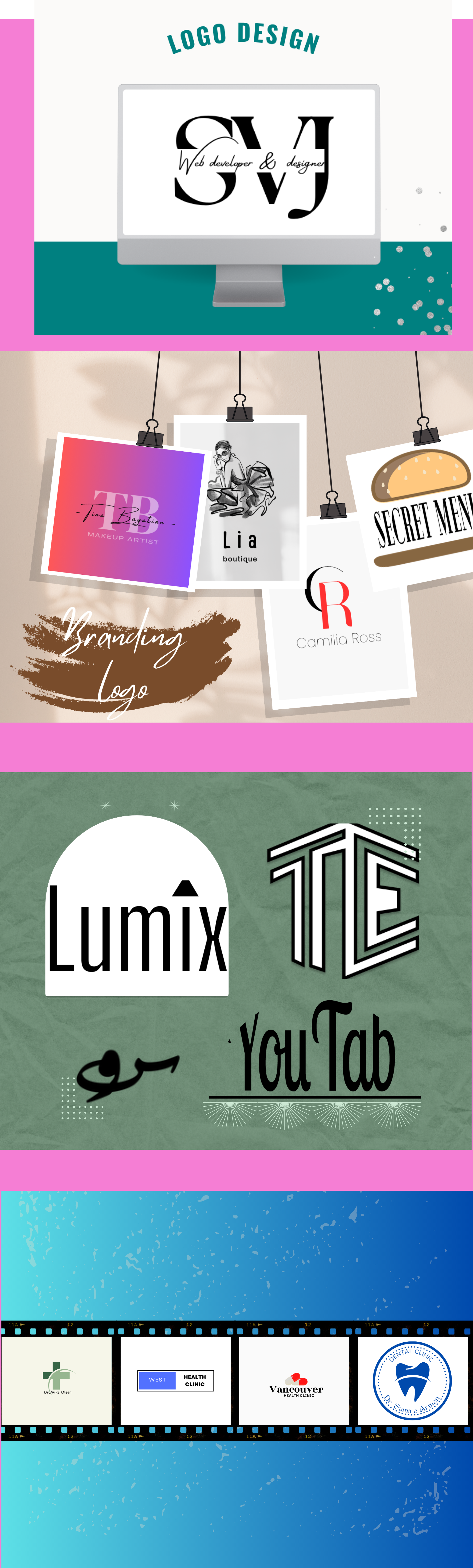 Selected logo design sample
